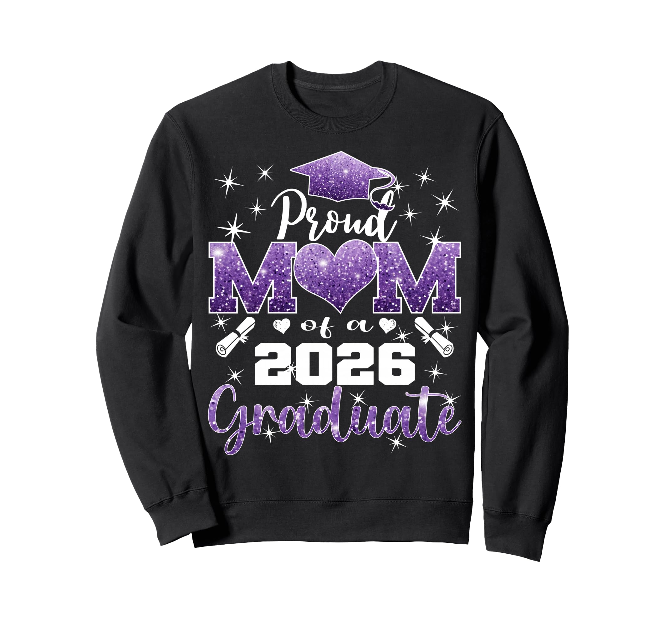 Super Proud Mom 2026 Graduate Sweatshirt - Trendy Graphic for Adults - T-Shirt, Sweatshirt, Hoodie