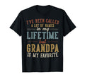Grandpa Is My Favorite Name Fathers T-Shirt - Aesthetic Graphic for Adults - T-Shirt, Sweatshirt, Hoodie