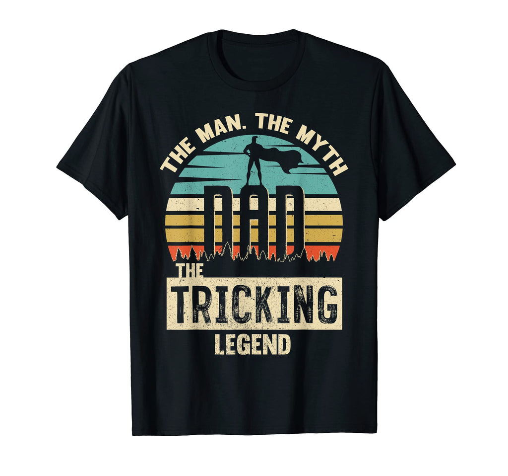 Myth Legend Dad Trampolining T-Shirt - Fun Novelty Design for Adults - T-Shirt, Sweatshirt, Hoodie