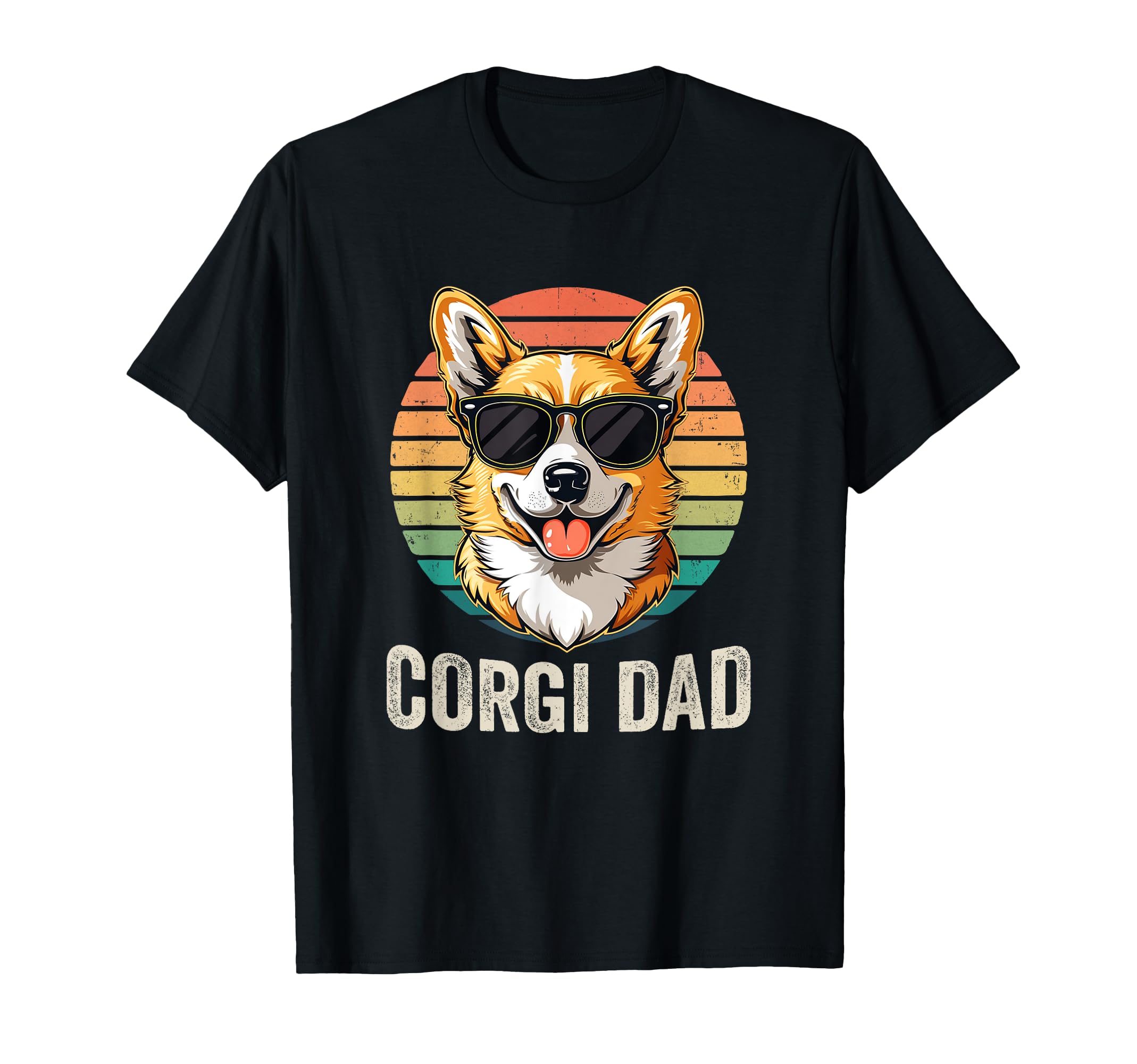 Corgi Dad Ever Father Day Dad Lovers Funny T-Shirt - Unique Graphic Unisex - T-Shirt, Sweatshirt, Hoodie