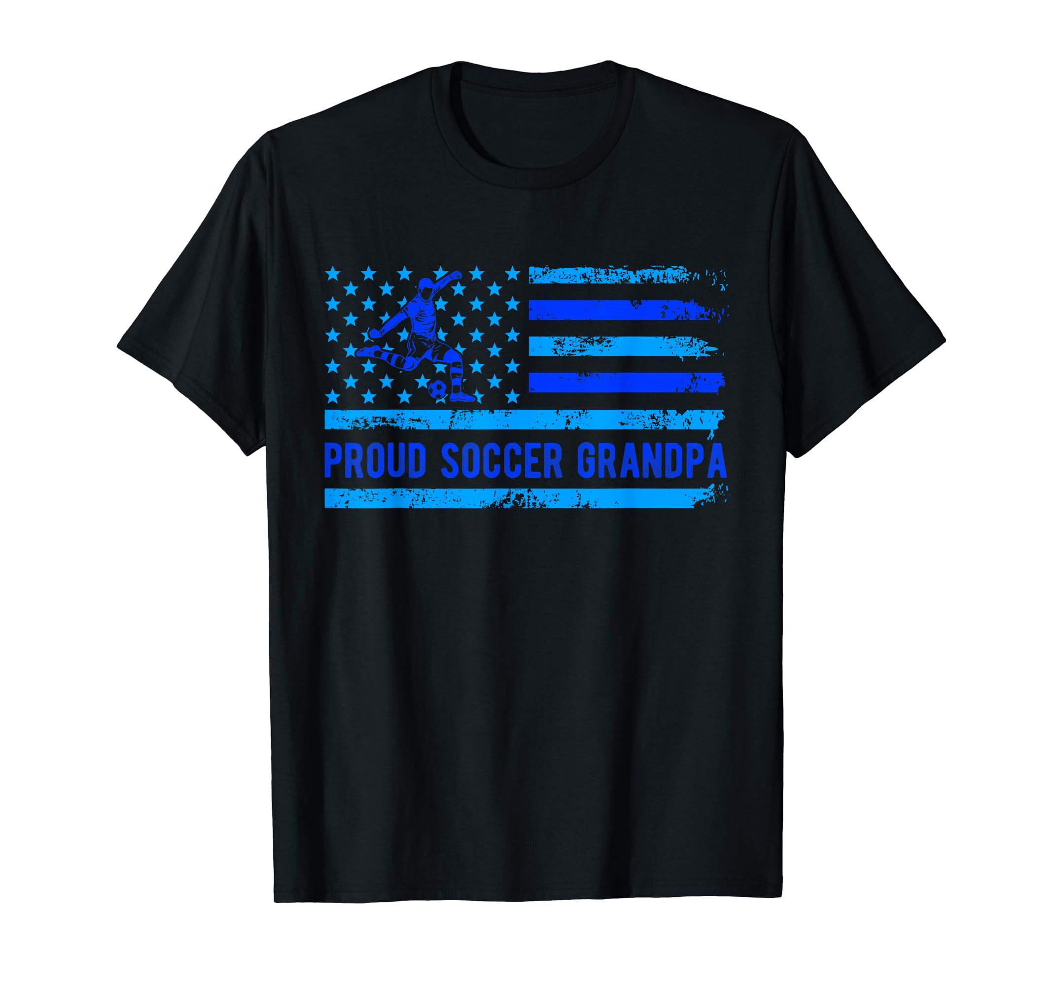 Proud Soccer Grandpa Usa Flag Family T-Shirt - Minimalist Print Unisex - T-Shirt, Sweatshirt, Hoodie