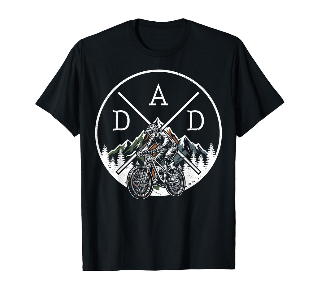 Mountain Bike Dad Cycling Daddy Biking T-Shirt - Graphic Print Men Women - T-Shirt, Sweatshirt, Hoodie