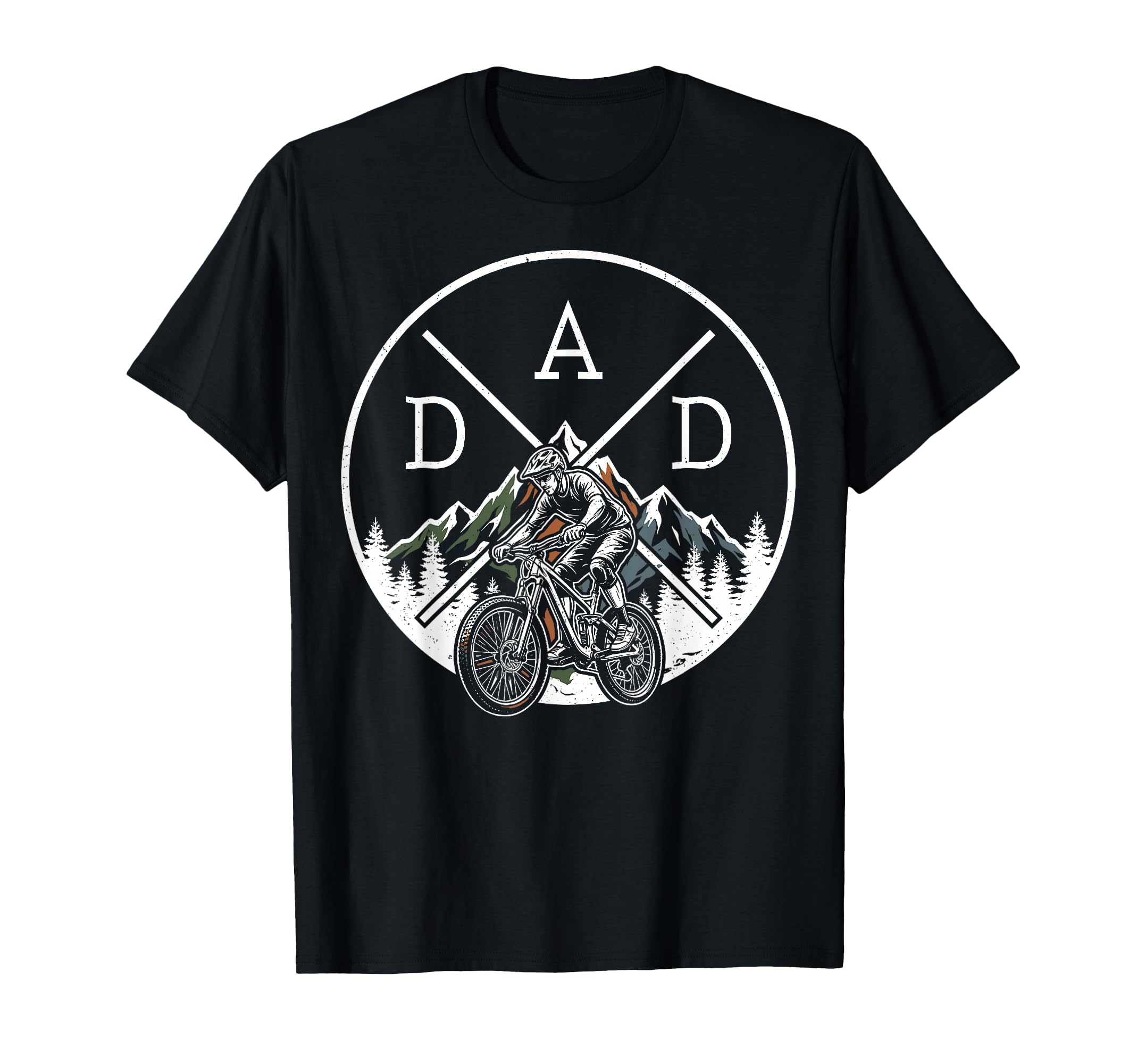 Mountain Bike Dad Cycling Daddy Biking T-Shirt - Graphic Print Men Women - T-Shirt, Sweatshirt, Hoodie