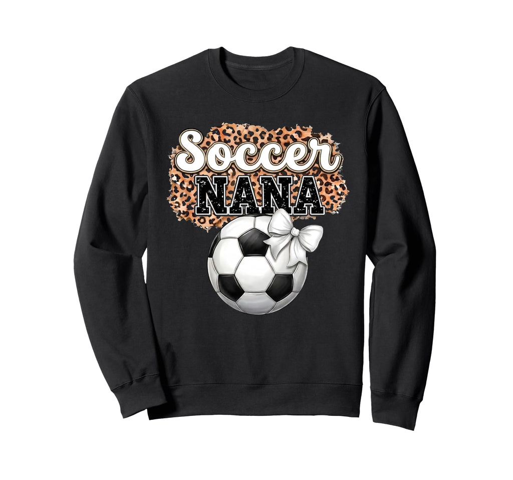 Soccer Nana Mothers Day Bow Sweatshirt - Streetwear Style for Adults - T-Shirt, Sweatshirt, Hoodie