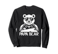 Dad Is Papa Bear Sunglasses Daddy Sweatshirt - Aesthetic Graphic Unisex - T-Shirt, Sweatshirt, Hoodie