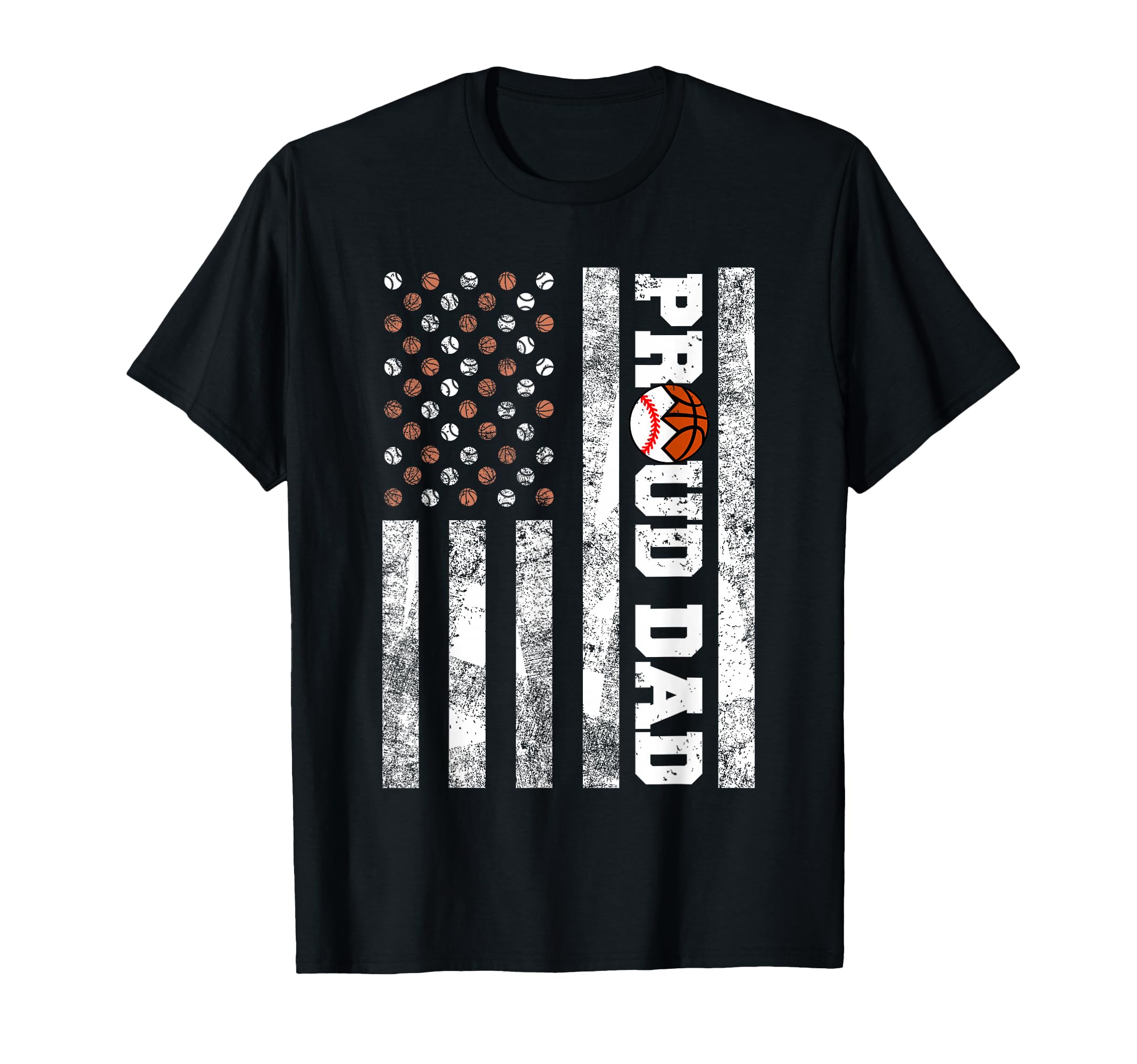 Proud Dad American Flag Funny T-Shirt - Streetwear Style for Adults - T-Shirt, Sweatshirt, Hoodie