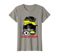Soccer Mom Colombia Messy Bun Mothers Day T-Shirt - Novelty Apparel Unisex - T-Shirt, Sweatshirt, Hoodie
