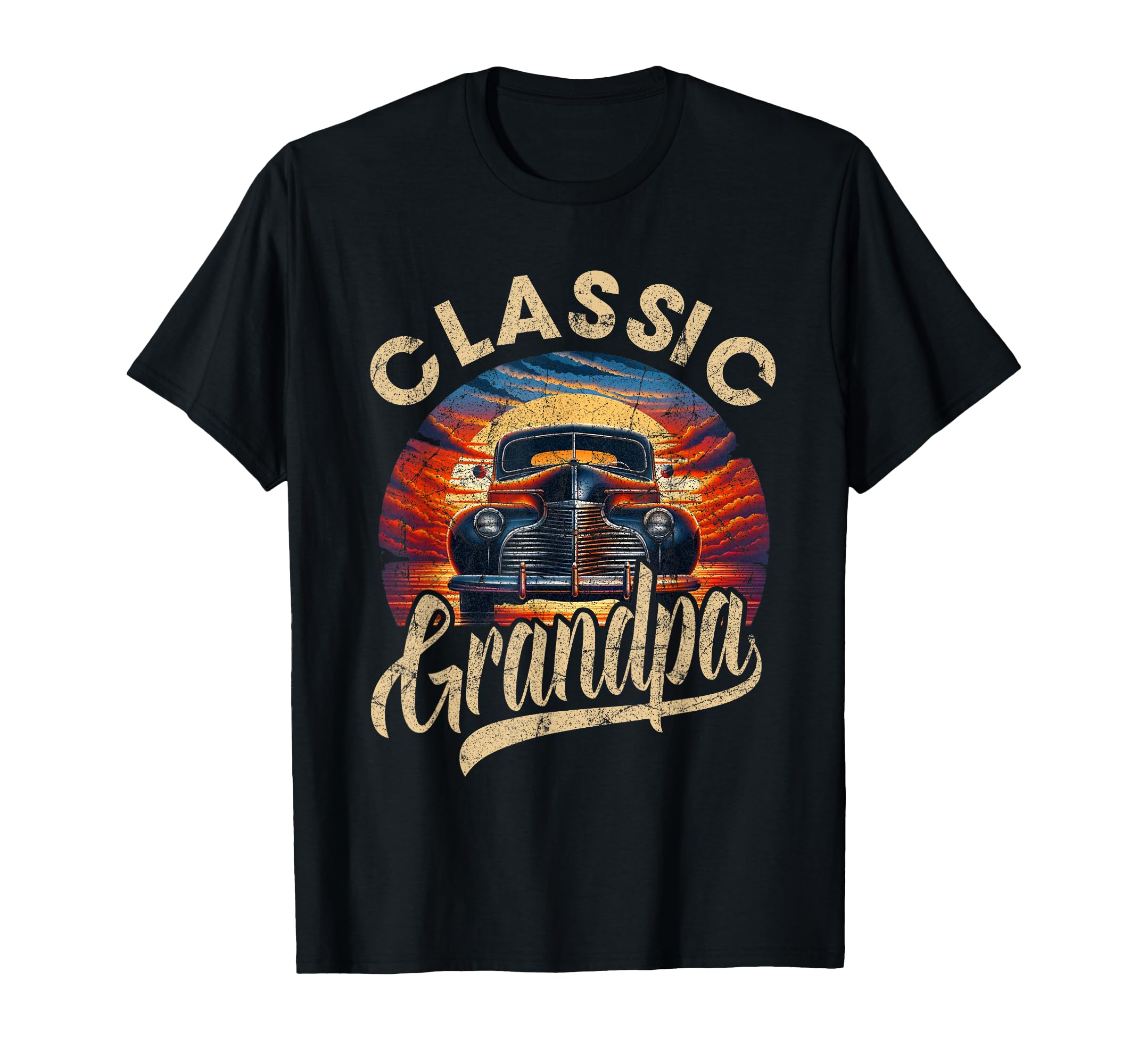 Grandpa Funny Car Lover Dad Papa Grandpa T-Shirt - Aesthetic Graphic Unisex - T-Shirt, Sweatshirt, Hoodie