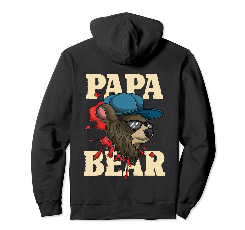 Animal Fathers Day Bear Family Sunglasses Hoodie - Trendy Graphic Unisex - T-Shirt, Sweatshirt, Hoodie