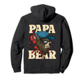 Animal Fathers Day Bear Family Sunglasses Hoodie - Trendy Graphic Unisex - T-Shirt, Sweatshirt, Hoodie