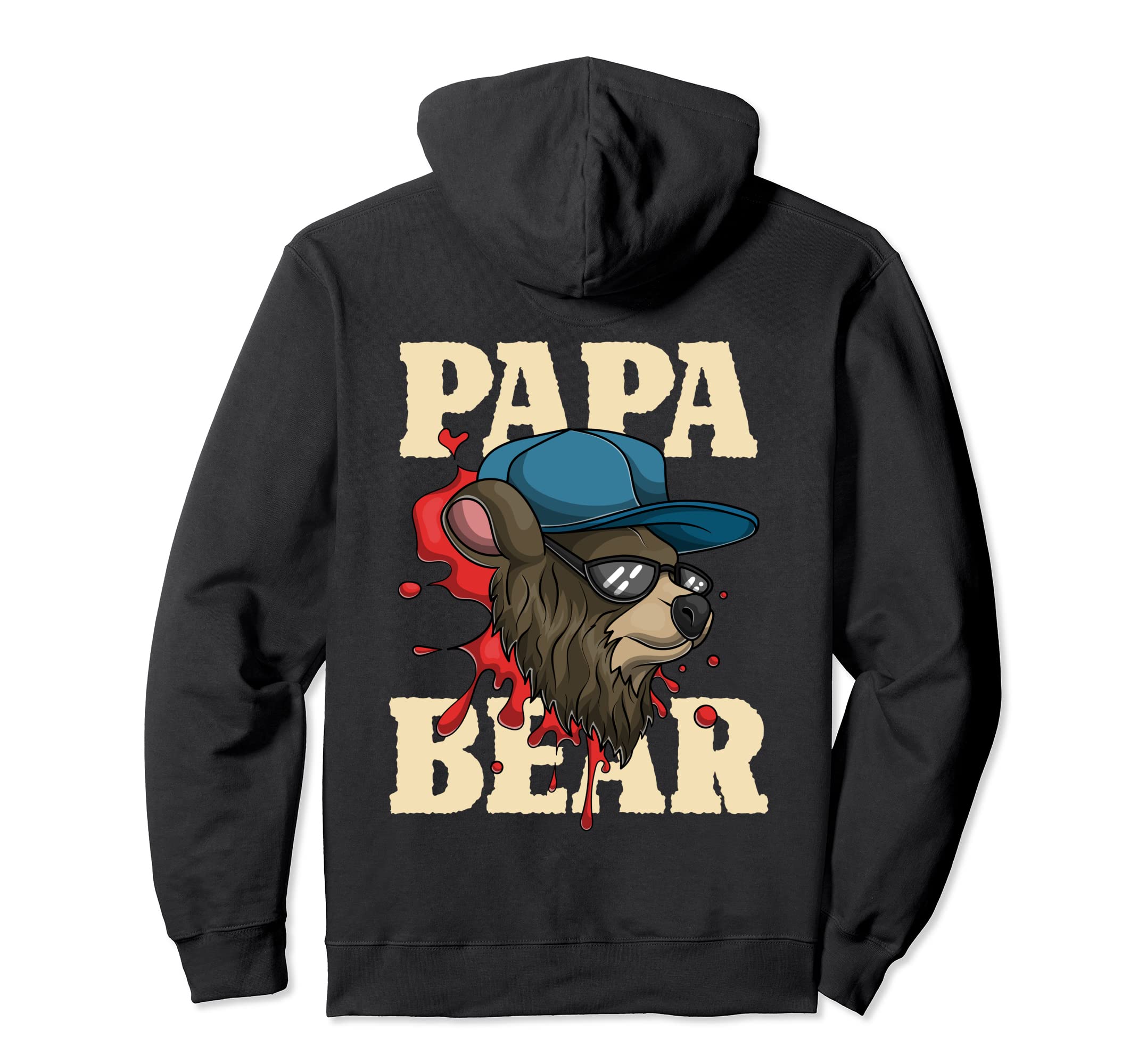 Animal Fathers Day Bear Family Sunglasses Hoodie - Trendy Graphic Unisex - T-Shirt, Sweatshirt, Hoodie