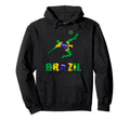 Brazil Football Game Player Soccer Fan Hoodie - Novelty Apparel Unisex - T-Shirt, Sweatshirt, Hoodie