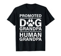 Promoted From Dog Grandpa To Human T-Shirt - Custom Art Print Unisex - T-Shirt, Sweatshirt, Hoodie