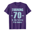 Turning 70 Is Like 21 Celsius Funny T-Shirt - Trendy Graphic for Adults - T-Shirt, Sweatshirt, Hoodie
