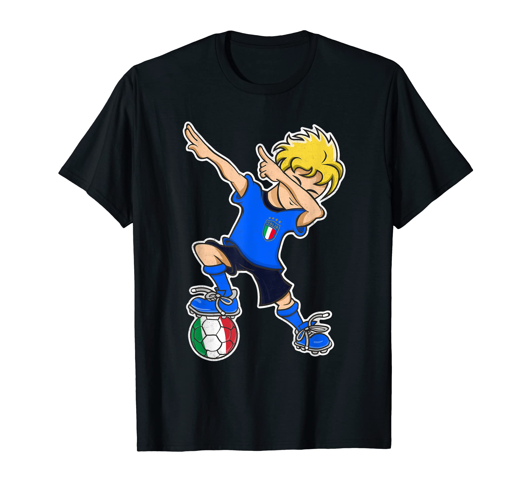 Italy Soccer Jersey Dabbing T-Shirt - Fun Novelty Design for Adults - T-Shirt, Sweatshirt, Hoodie