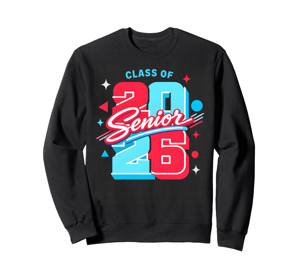 Senior Mom Graduation Class Sweatshirt - Fun Novelty Design for Adults - T-Shirt, Sweatshirt, Hoodie