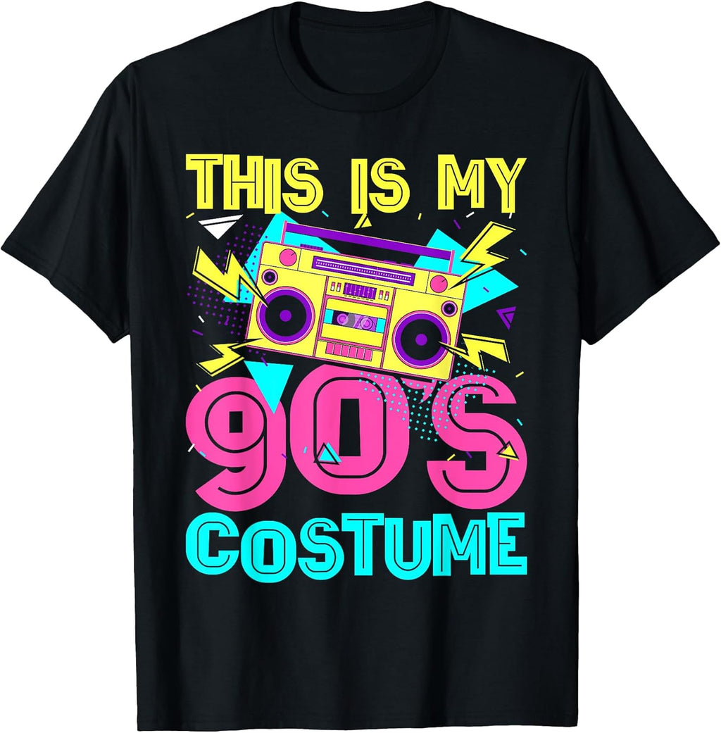 This is My 90s Costume Retro Music Theme Party - Adult & Kids T-Shirts, Sweatshirts & Hoodies apparel design preview 1