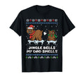 Jingle Bells My Dad Smells Pajama Bear T-Shirt - Streetwear Style Unisex - T-Shirt, Sweatshirt, Hoodie
