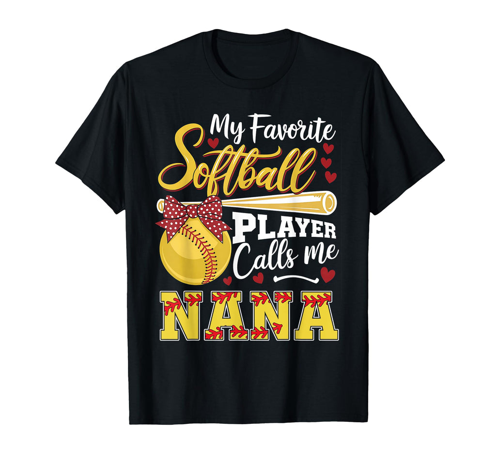 Funny My Favorite Softball Player T-Shirt - Fun Novelty Design Men Women - T-Shirt, Sweatshirt, Hoodie