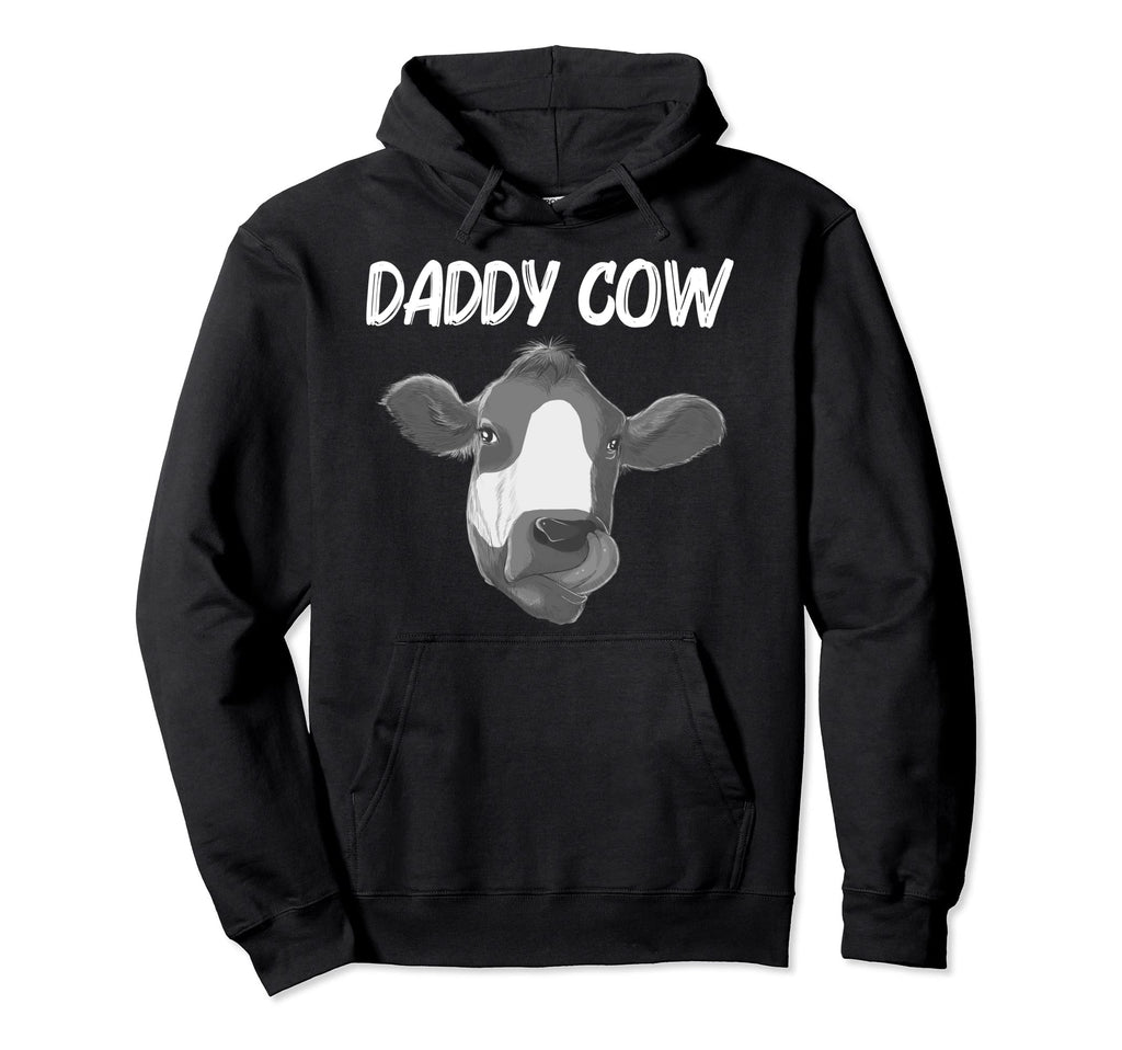 Funny Cow Dad Cow Farmer Farming Lover Hoodie - Custom Art Print Men Women - T-Shirt, Sweatshirt, Hoodie