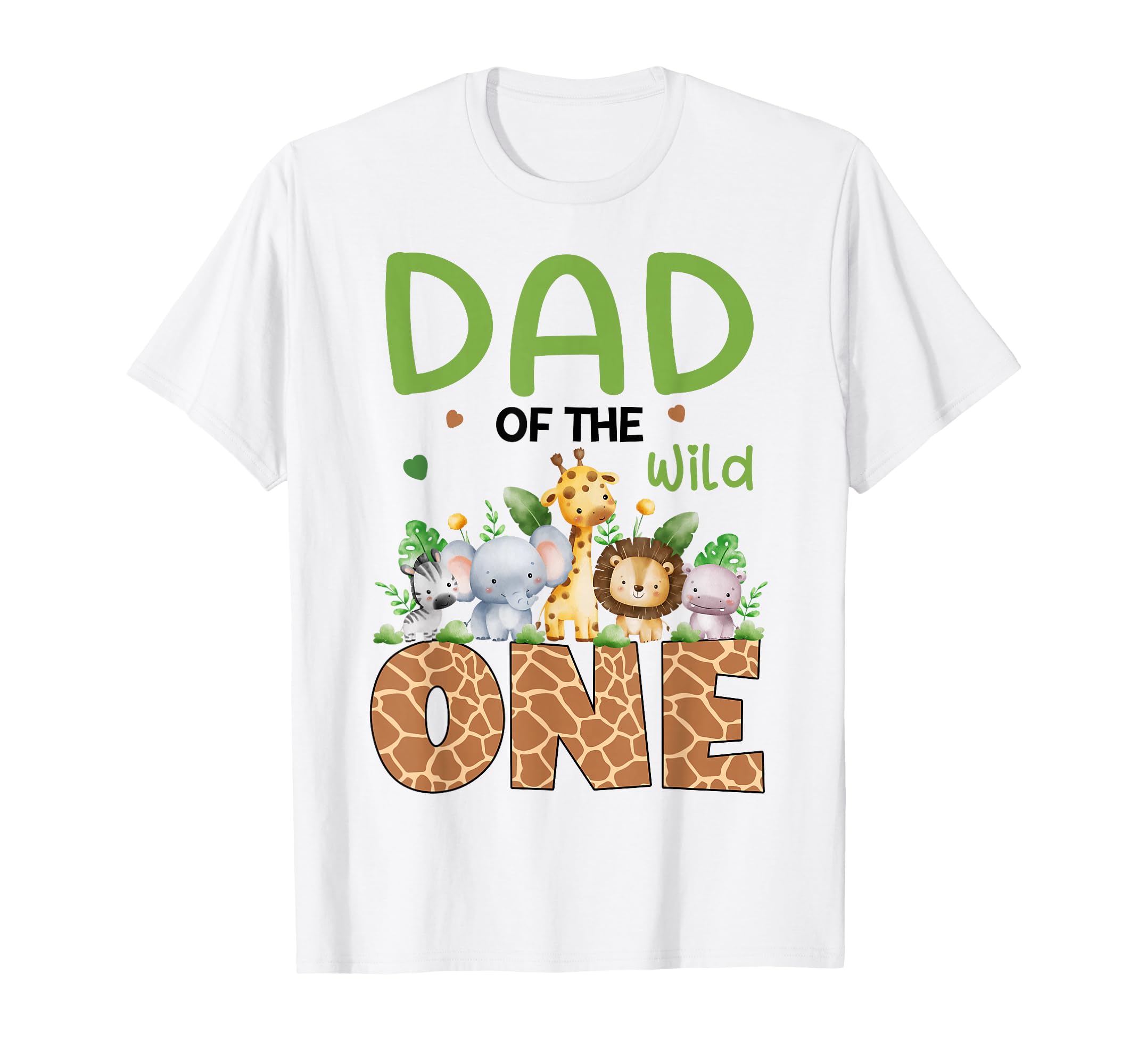 Dad Wild One 1St Jungle Safari Theme T-Shirt - Custom Art Print Men Women - T-Shirt, Sweatshirt, Hoodie