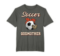 Soccer Godmother Bandana Leopard Heart Fans T-Shirt - Graphic Print Unisex - T-Shirt, Sweatshirt, Hoodie