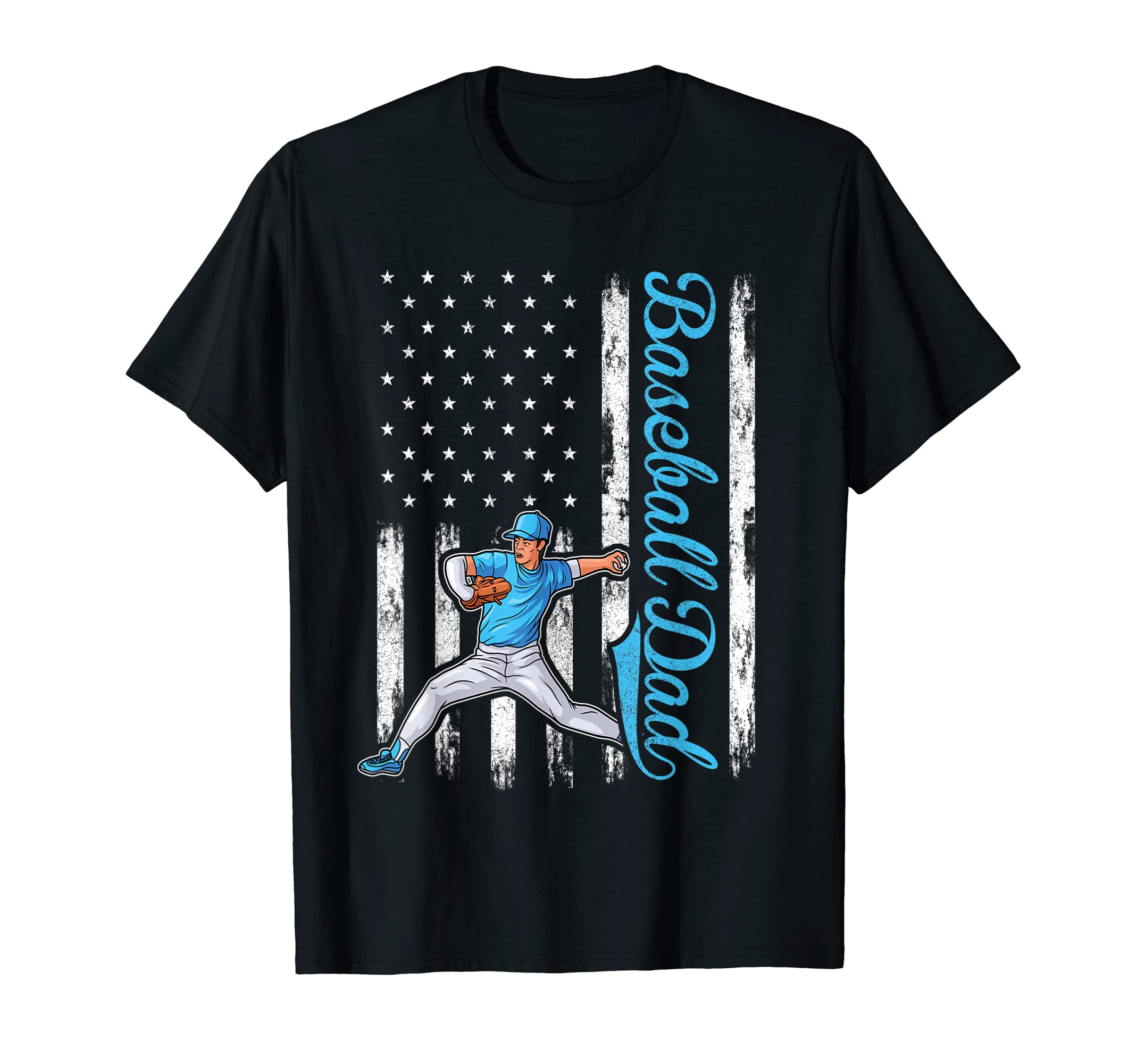 Pitcher Baseball Baseball Dad American T-Shirt - Aesthetic Graphic Unisex - T-Shirt, Sweatshirt, Hoodie