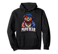 Papa Bear Gifts Funny Birthday Fun Gift Hoodie - Unique Graphic Men Women - T-Shirt, Sweatshirt, Hoodie