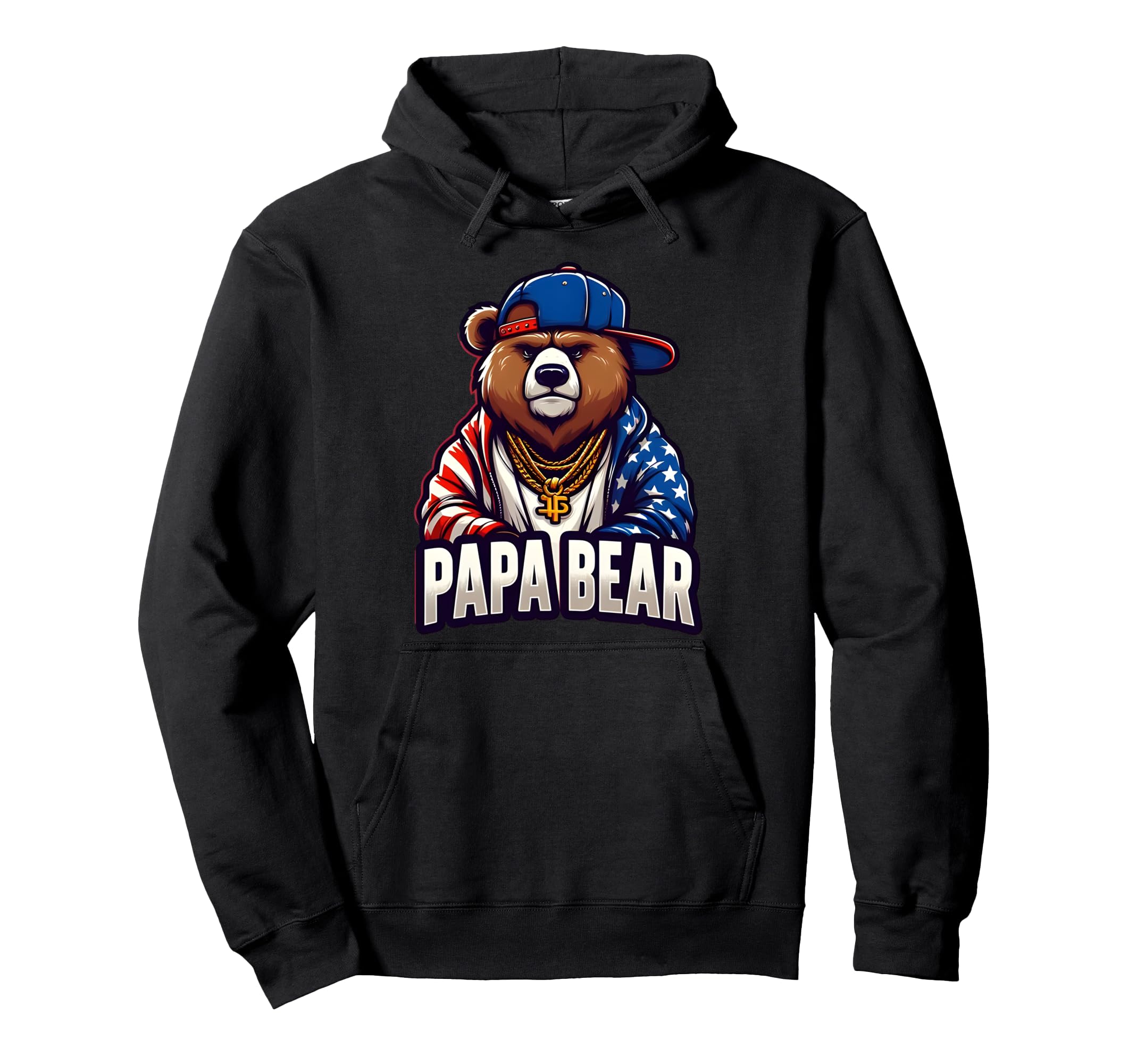 Papa Bear Gifts Funny Birthday Fun Gift Hoodie - Unique Graphic Men Women - T-Shirt, Sweatshirt, Hoodie