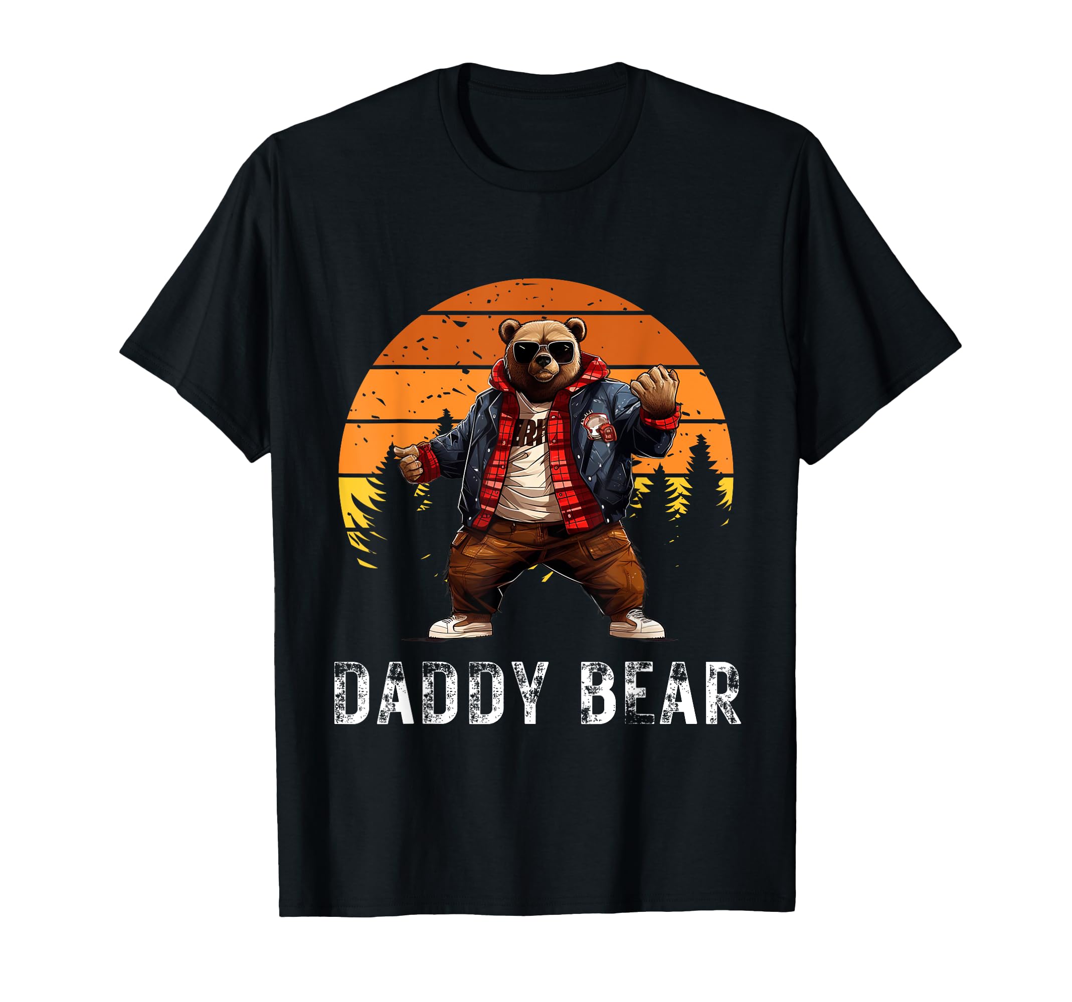 Daddy Bear Papa Bear Best Fathers Day T-Shirt - Custom Art Print Unisex - T-Shirt, Sweatshirt, Hoodie