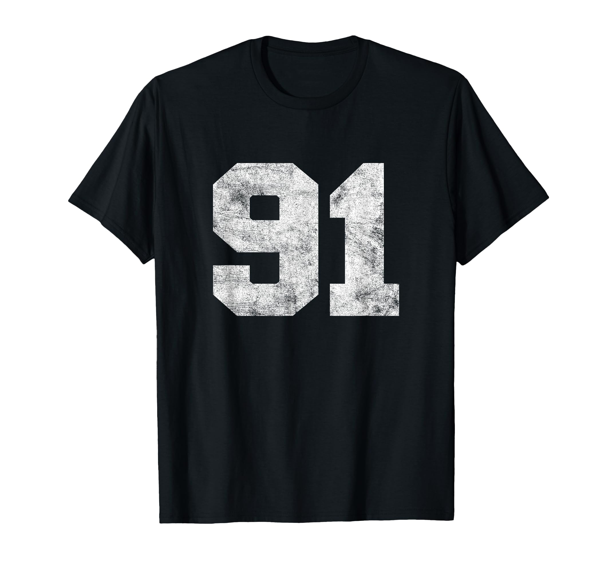 Lucky Number 91 Birthday Sports T-Shirt - Casual Everyday Wear Unisex - T-Shirt, Sweatshirt, Hoodie