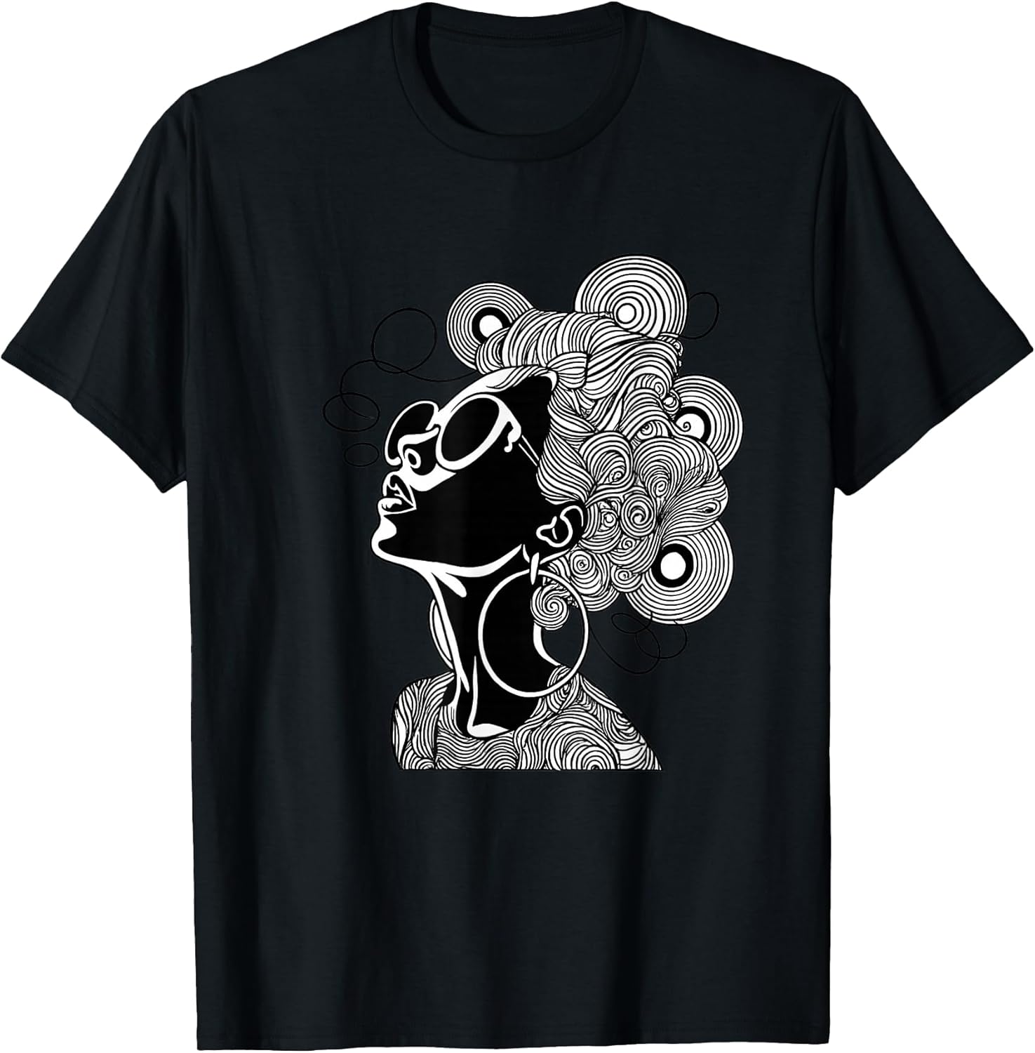 Minimalist Woman Illustration, Fashion Line Drawing - Adult & Kids T-Shirts, Sweatshirts & Hoodies apparel design preview 1