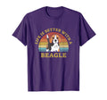 Life Is Better Beagle Dog Puppy Lover T-Shirt - Trendy Graphic Unisex - T-Shirt, Sweatshirt, Hoodie
