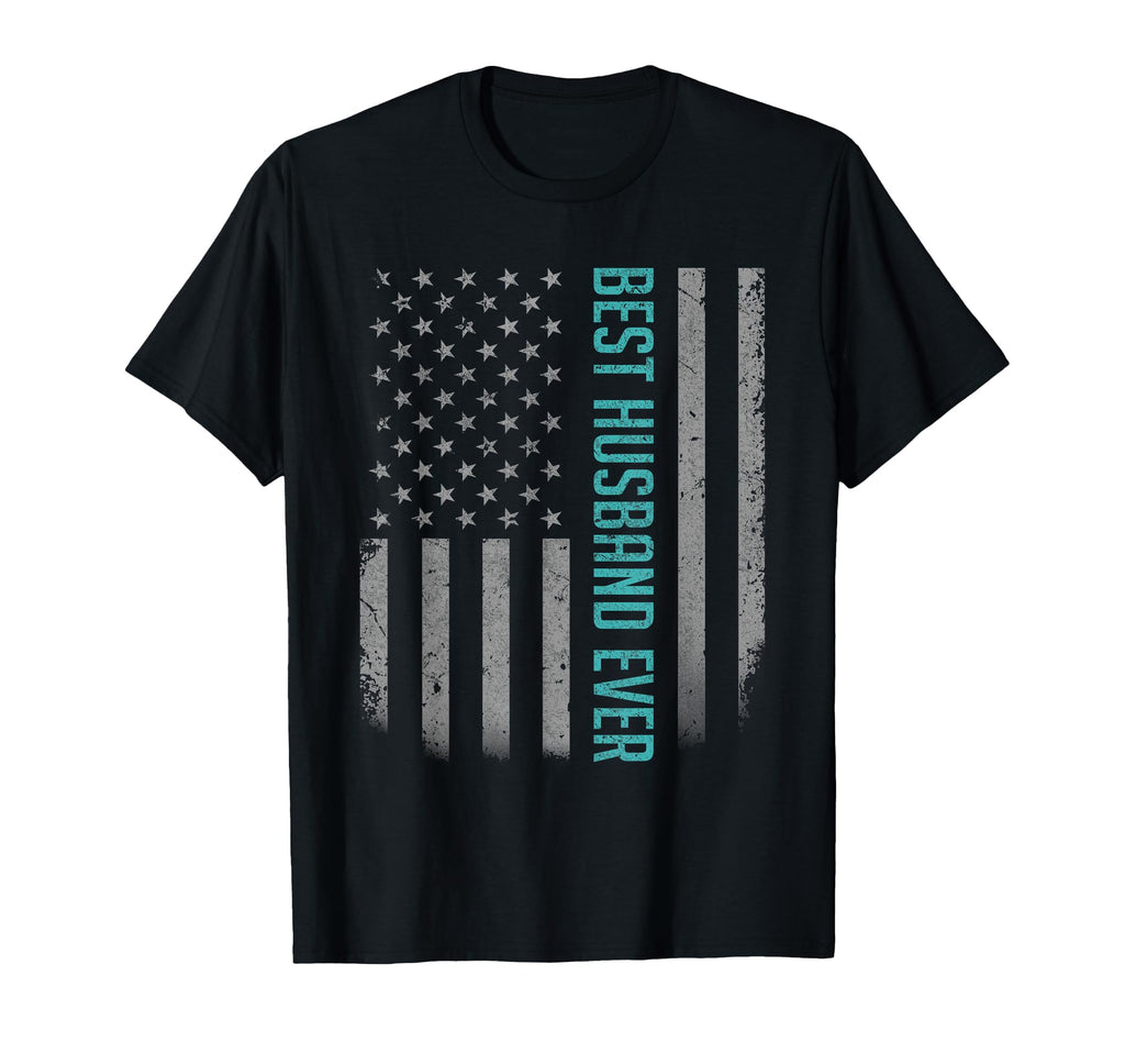 Best Husband Ever American Flag T-Shirt - Aesthetic Graphic for Adults - T-Shirt, Sweatshirt, Hoodie