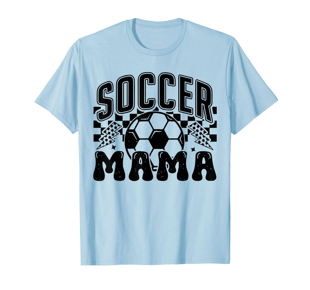Soccer Mama Checkered Soccer Mom Soccer T-Shirt - Streetwear Style Unisex - T-Shirt, Sweatshirt, Hoodie