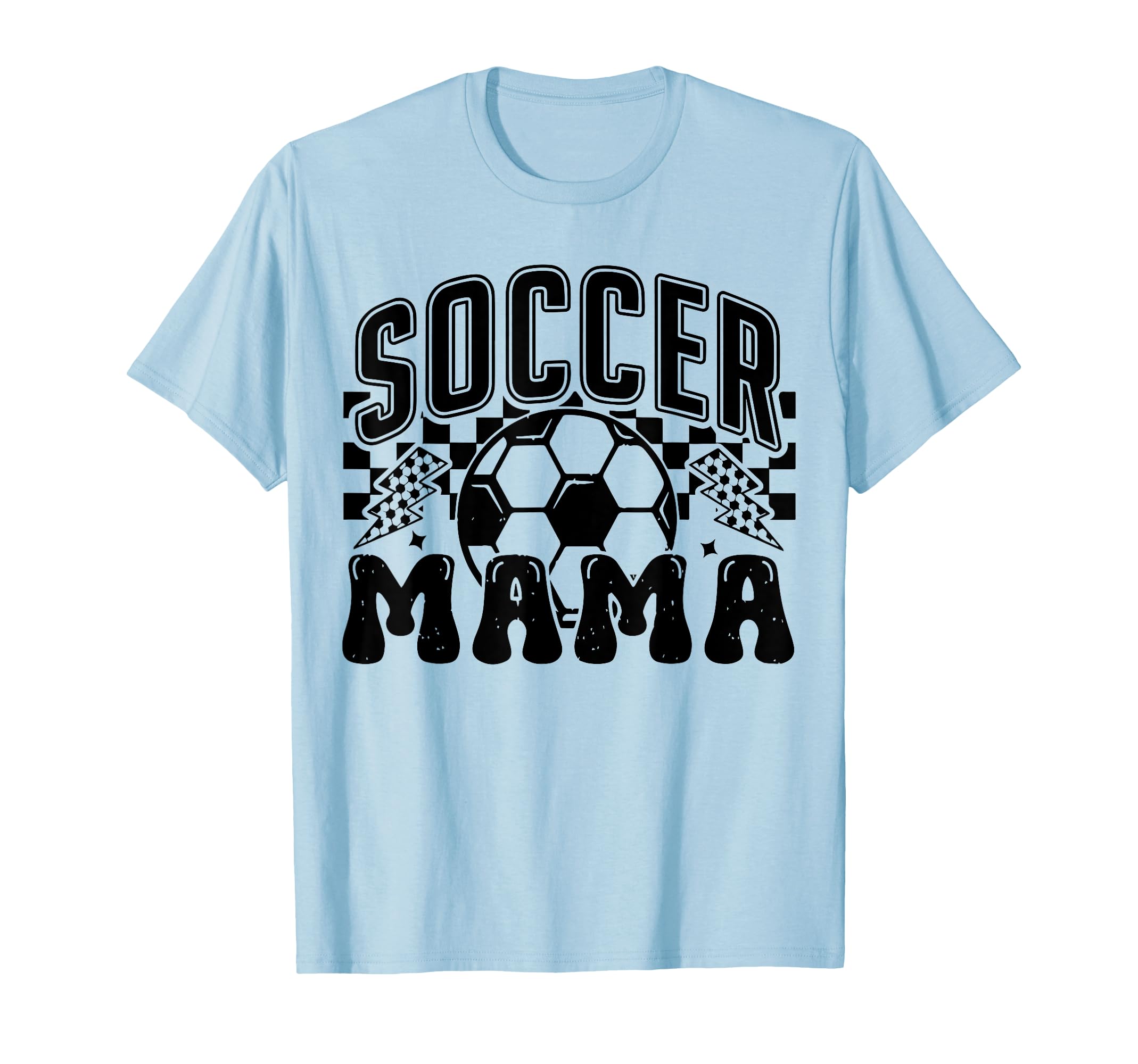 Soccer Mama Checkered Soccer Mom Soccer T-Shirt - Streetwear Style Unisex - T-Shirt, Sweatshirt, Hoodie