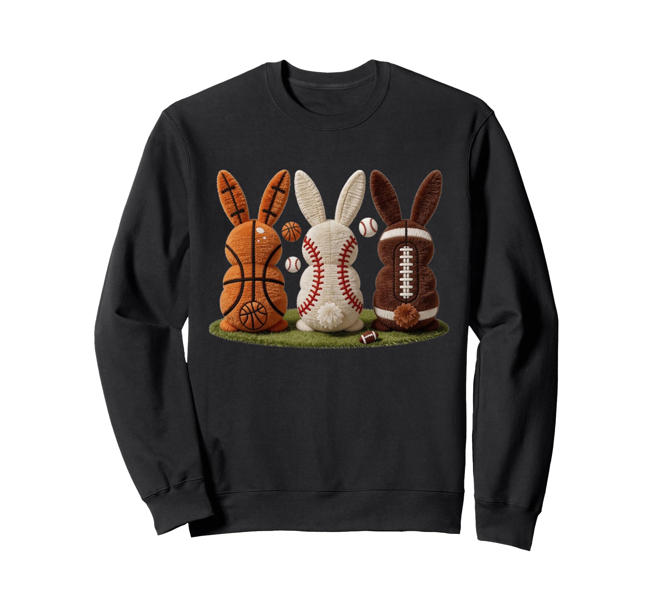Easter Bunny Sports Basketball Sweatshirt - Fun Novelty Design for Adults - T-Shirt, Sweatshirt, Hoodie