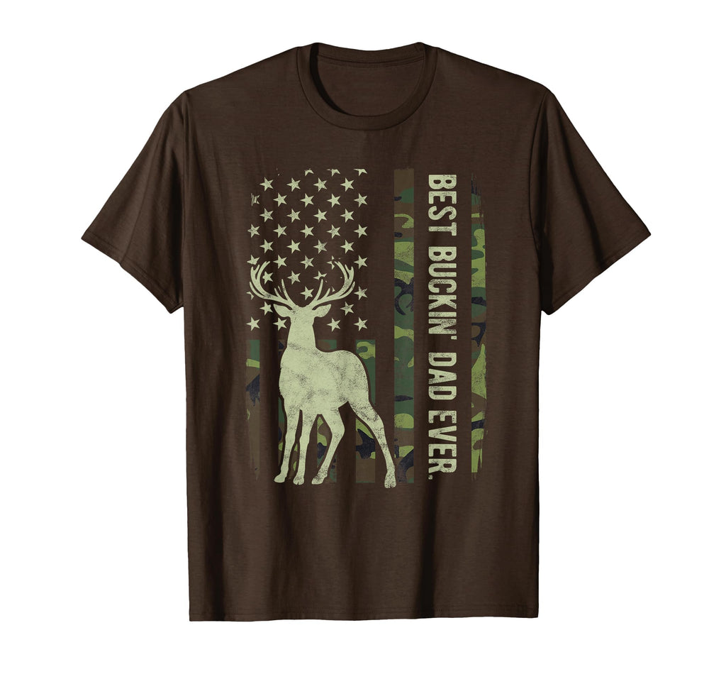 Best Buckin Dad Camouflage American T-Shirt - Aesthetic Graphic Men Women - T-Shirt, Sweatshirt, Hoodie