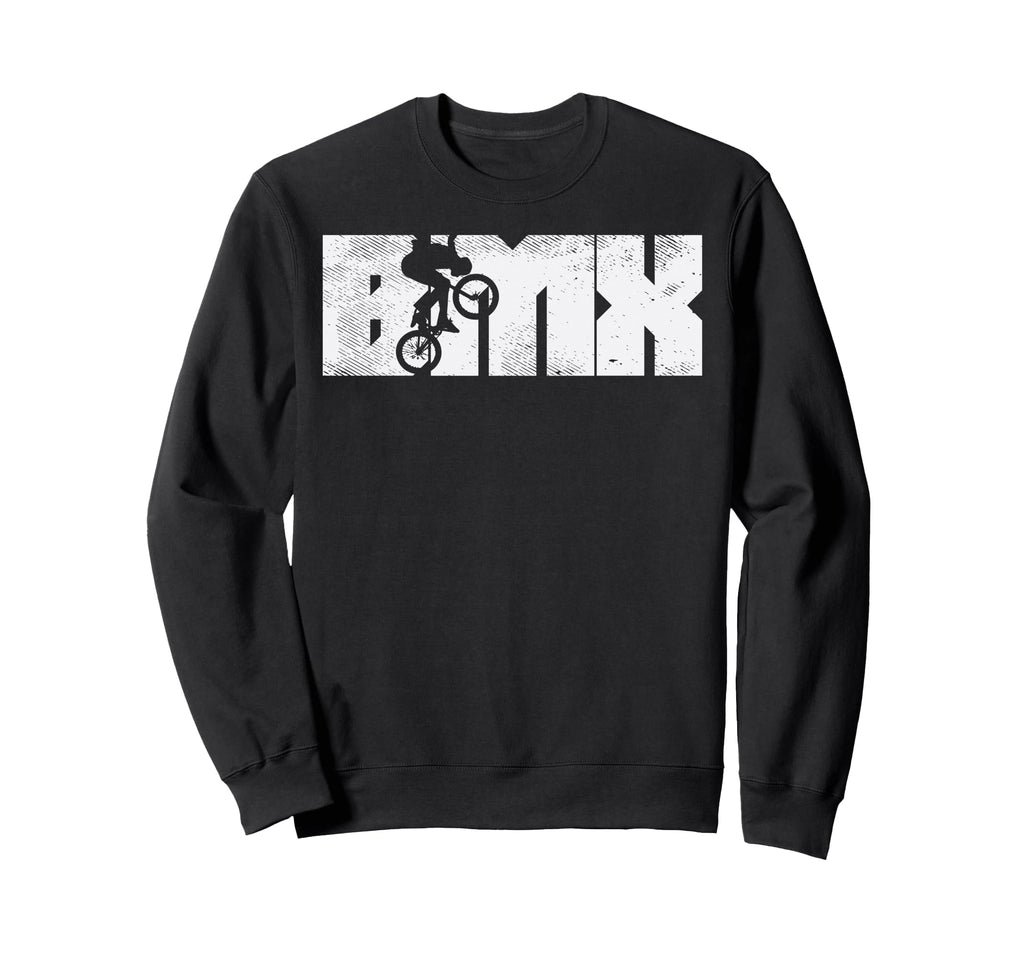 Bmx Letters Bike Stunt Flatland Sweatshirt - Custom Art Print for Adults - T-Shirt, Sweatshirt, Hoodie