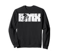 Bmx Letters Bike Stunt Flatland Sweatshirt - Custom Art Print for Adults - T-Shirt, Sweatshirt, Hoodie