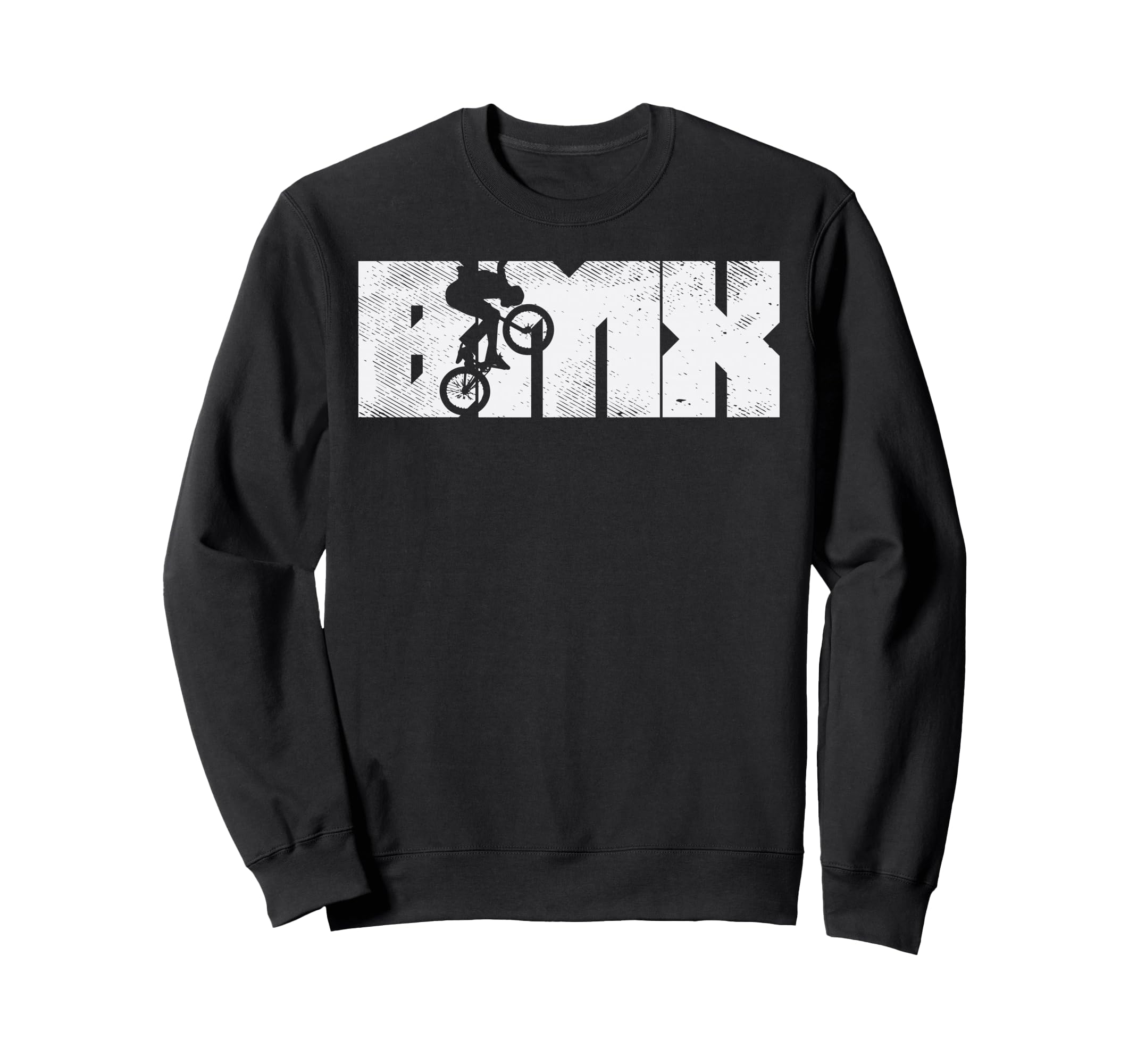 Bmx Letters Bike Stunt Flatland Sweatshirt - Custom Art Print for Adults - T-Shirt, Sweatshirt, Hoodie