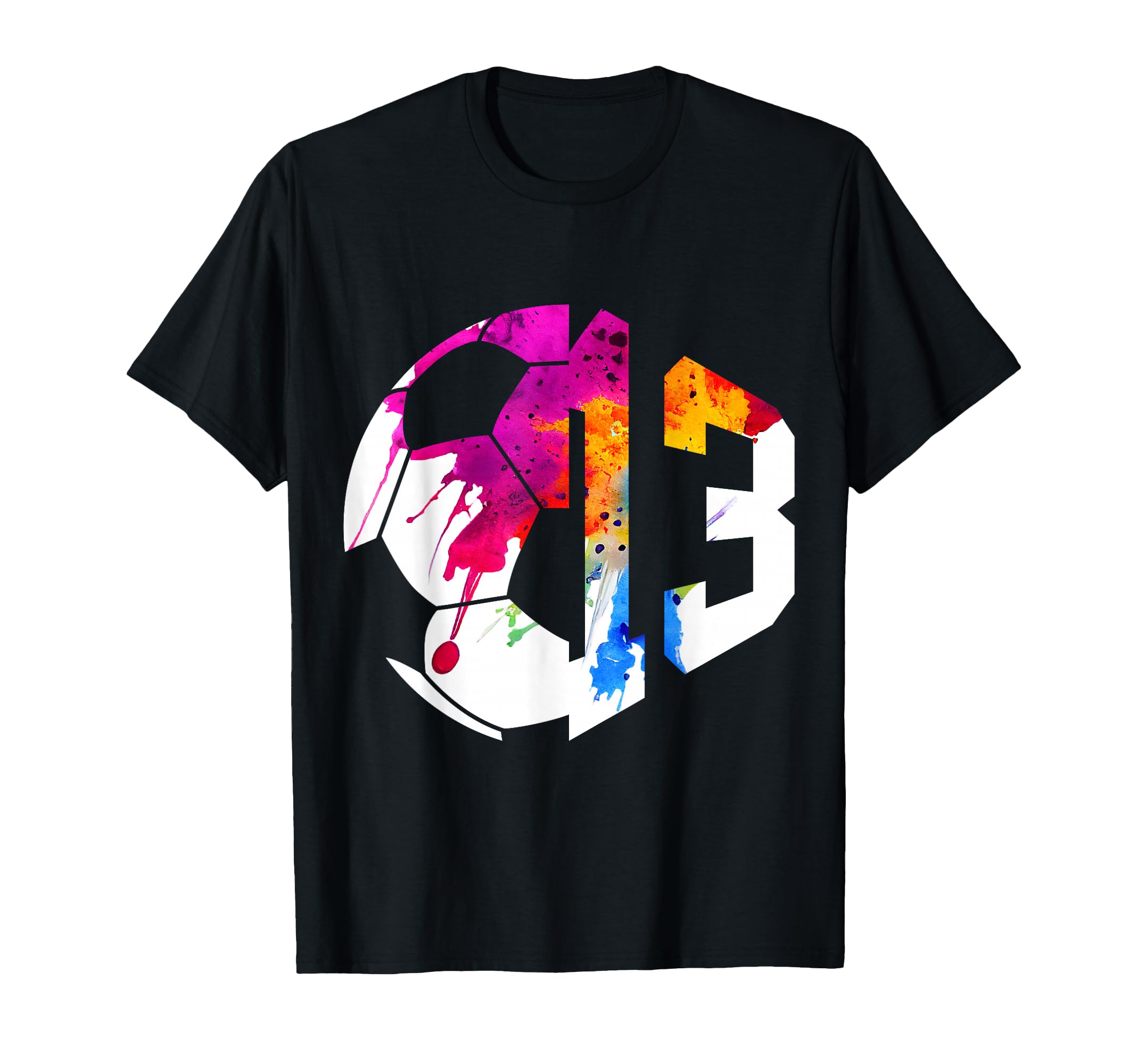 Number 13 Years Soccer 13Th Birthday T-Shirt - Streetwear Style for Adults - T-Shirt, Sweatshirt, Hoodie