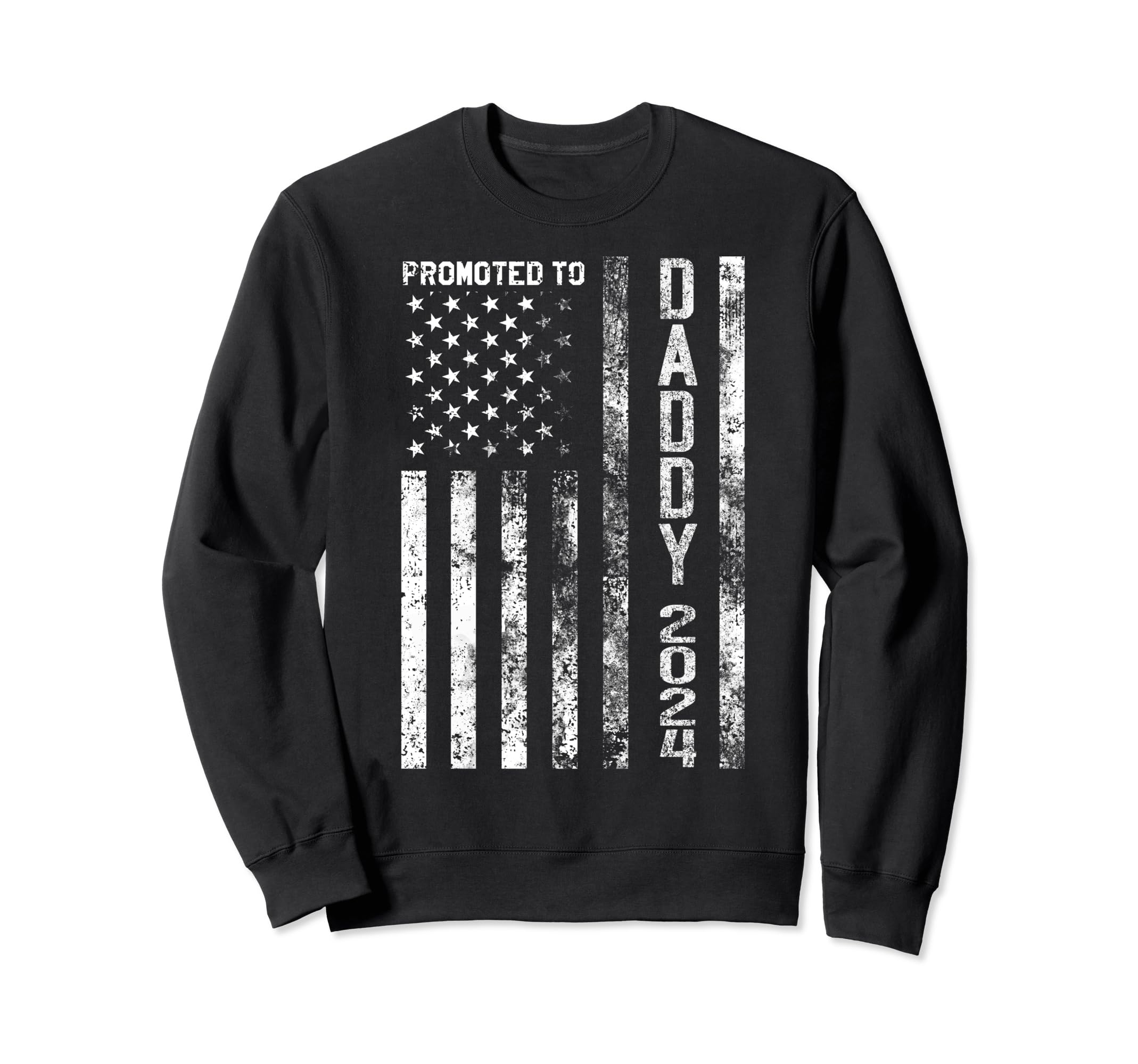 Promoted To Daddy Est 2024 First Sweatshirt - Minimalist Print for Adults - T-Shirt, Sweatshirt, Hoodie