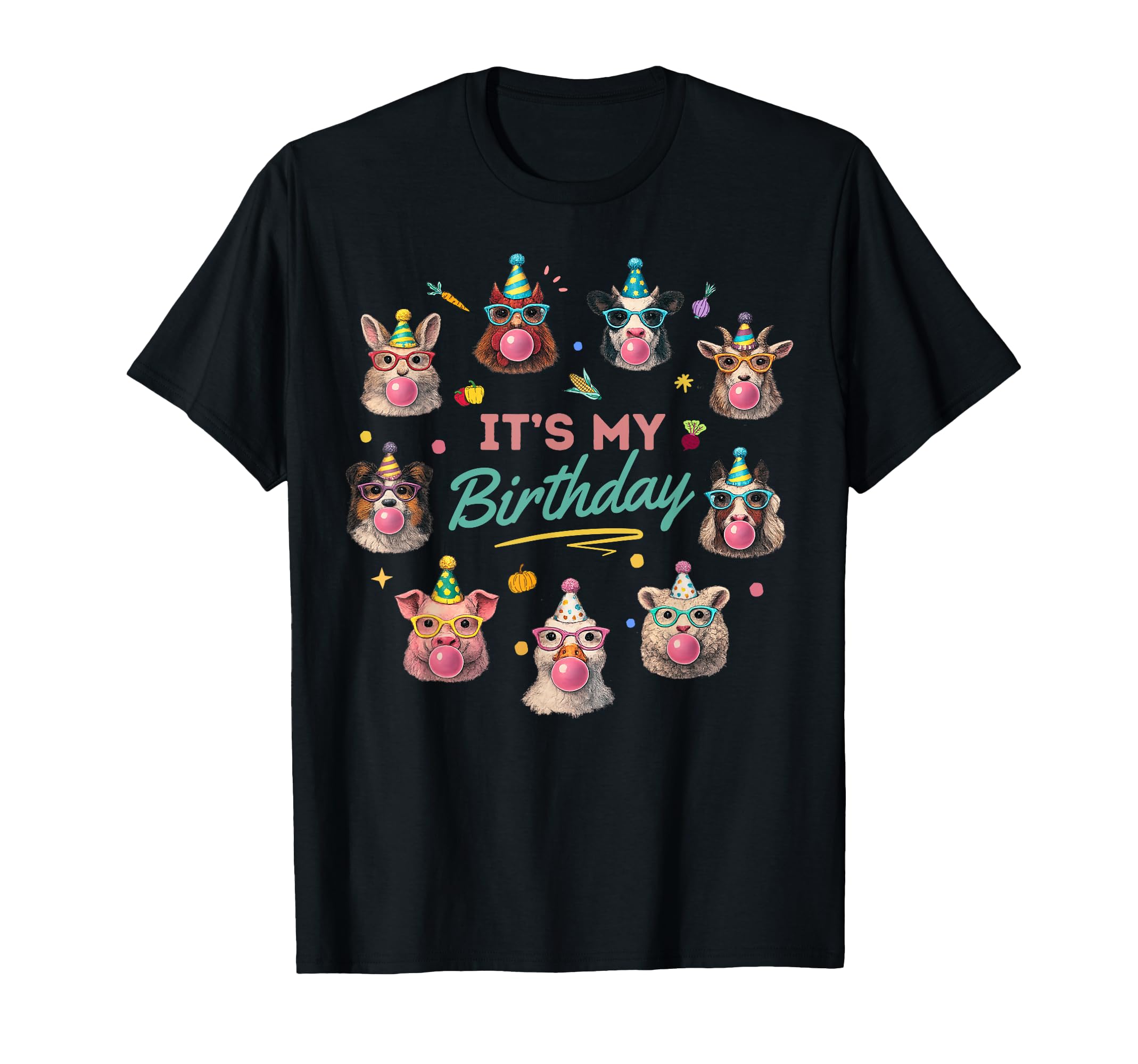 Farm Animal Birthday Matching Family Hoodie - Casual Everyday Wear Unisex - T-Shirt, Sweatshirt, Hoodie