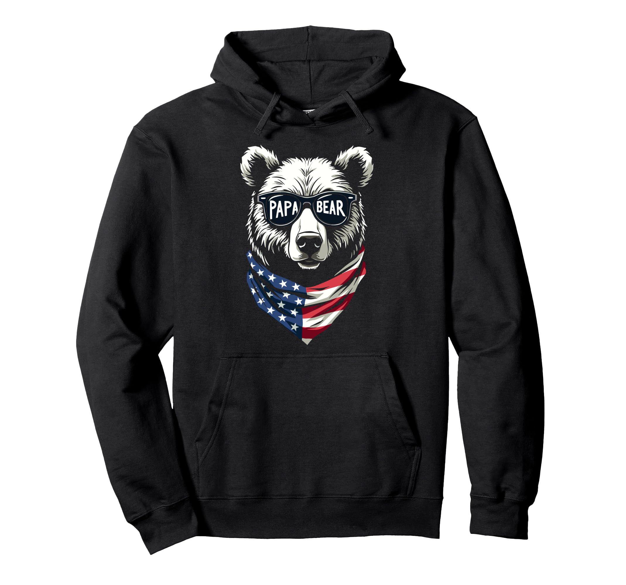 Papa Bear Dad Fathers Day Hoodie - Novelty Apparel Men Women - T-Shirt, Sweatshirt, Hoodie