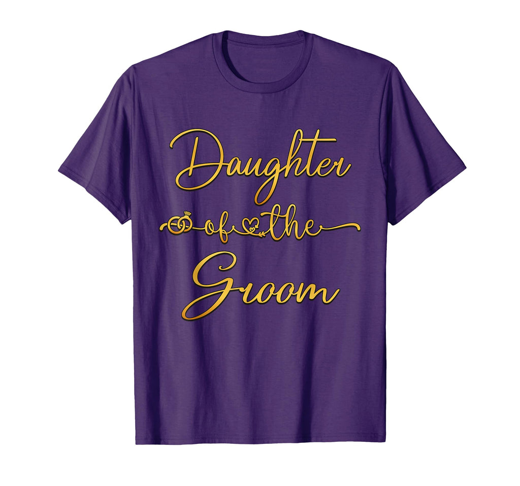Daughter Groom Wedding Party Her T-Shirt - Custom Art Print for Adults - T-Shirt, Sweatshirt, Hoodie