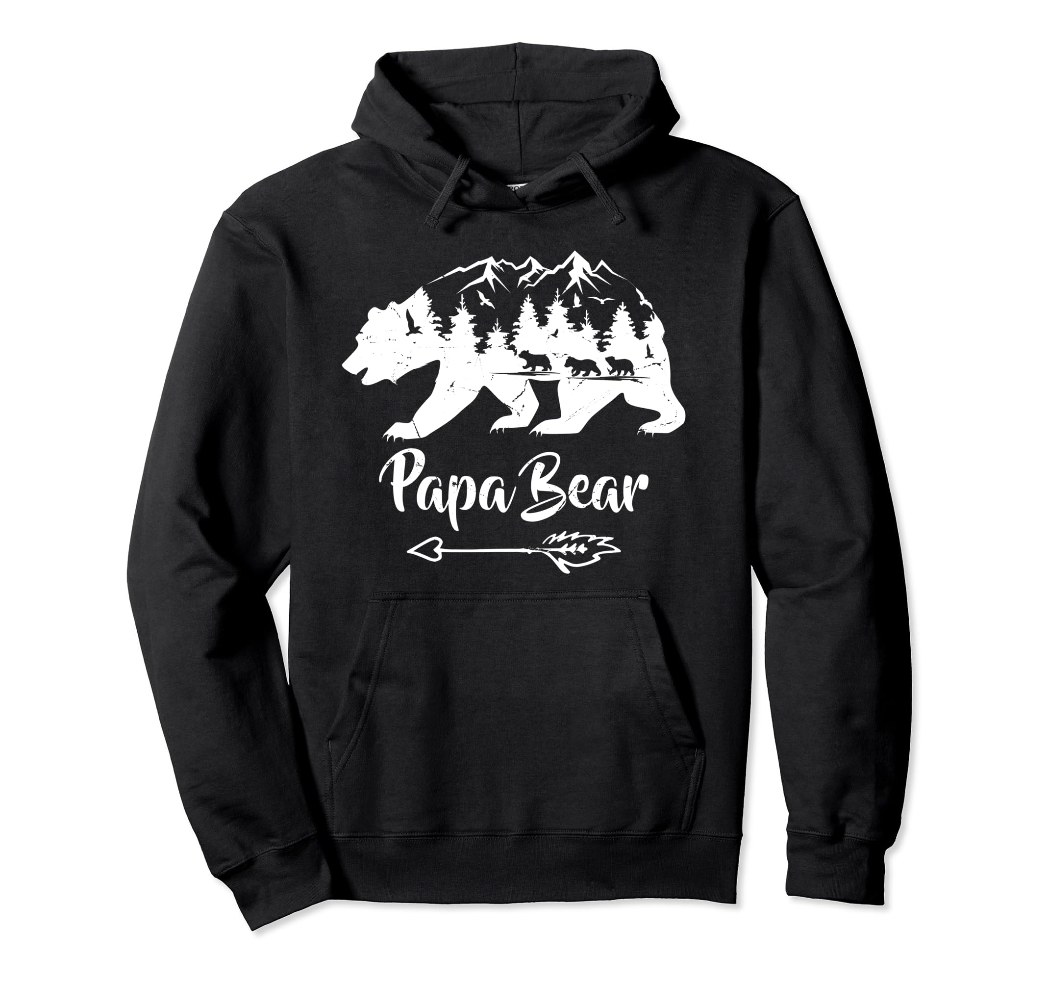 Papabear Papa Bear Daddy Dad Fathers Hoodie - Streetwear Style for Adults - T-Shirt, Sweatshirt, Hoodie