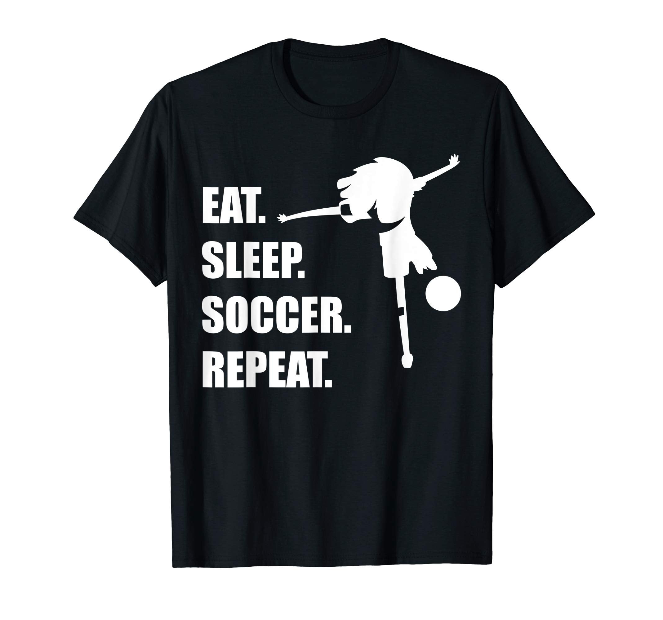 Eat Sleep Soccer Repeat Soccer T-Shirt - Minimalist Print for Adults - T-Shirt, Sweatshirt, Hoodie