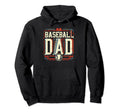Baseball Dad Fathers Day Hoodie - Graphic Print Unisex - T-Shirt, Sweatshirt, Hoodie