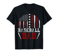 American Flag Softball Baseball Dad T-Shirt - Aesthetic Graphic Men Women - T-Shirt, Sweatshirt, Hoodie